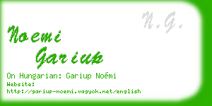 noemi gariup business card